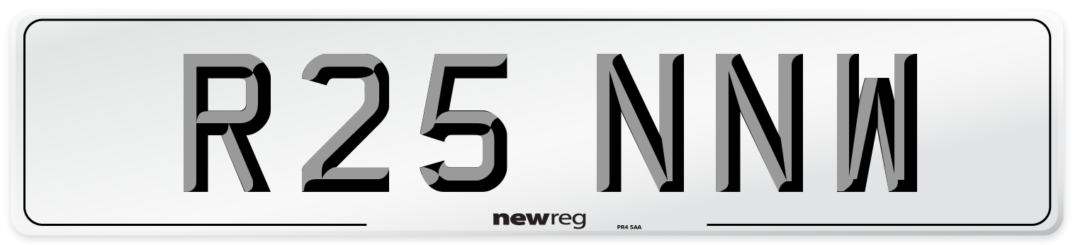 R25 NNW Number Plate from New Reg